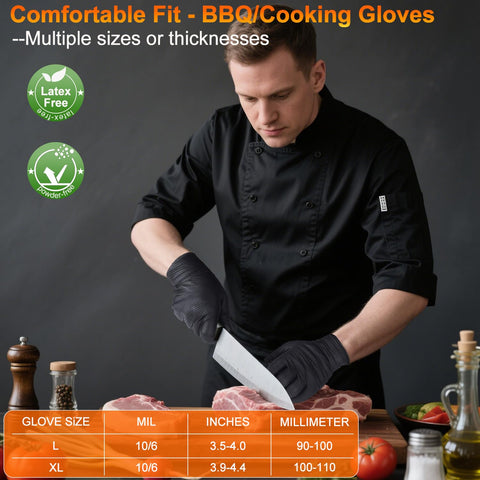 ANBOSON gloves in use during grilling session