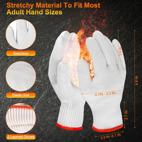 ANBOSON BBQ gloves textured grip for secure handling of hot foods
