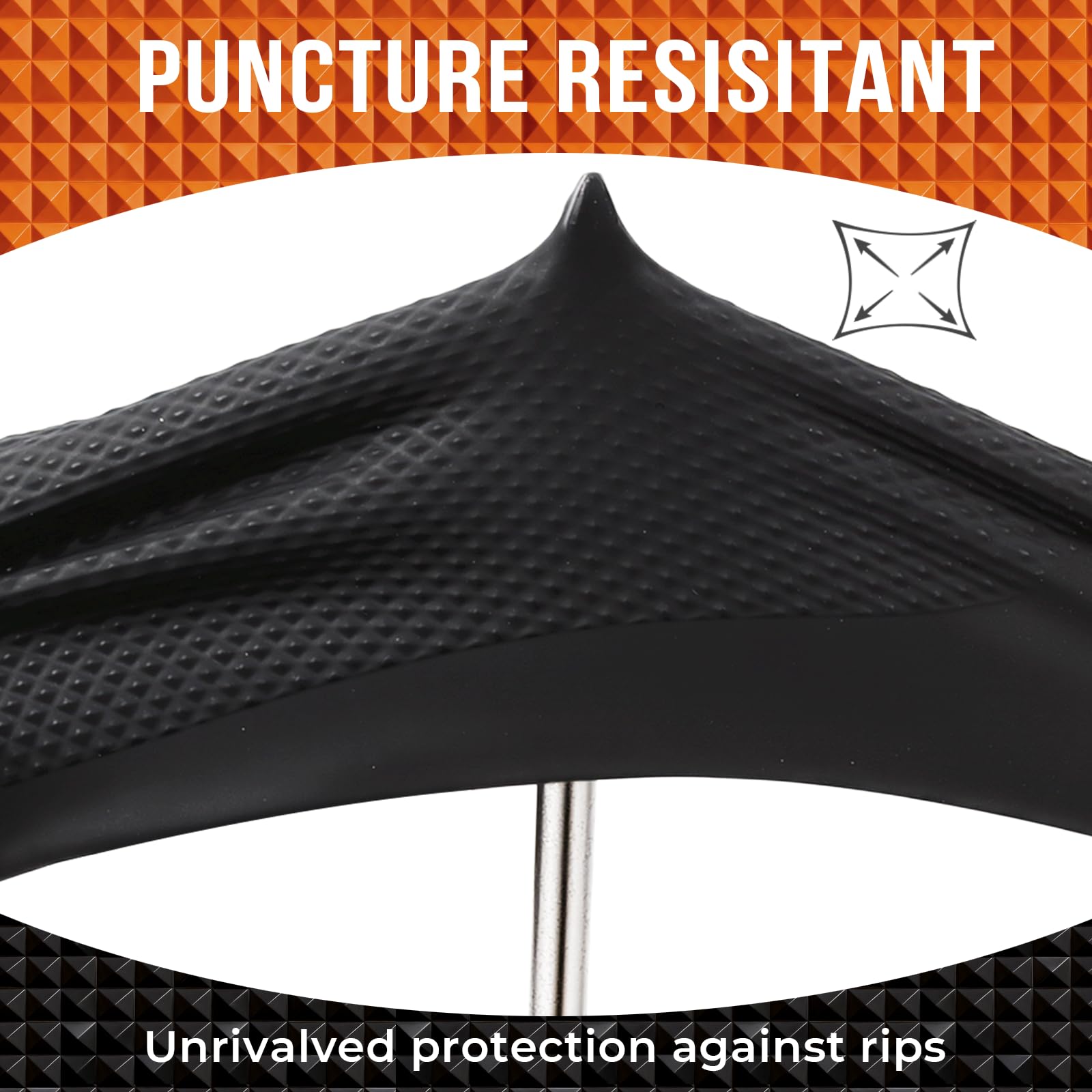 ANBOSON latex-free nitrile gloves packaging highlighting latex-free safety