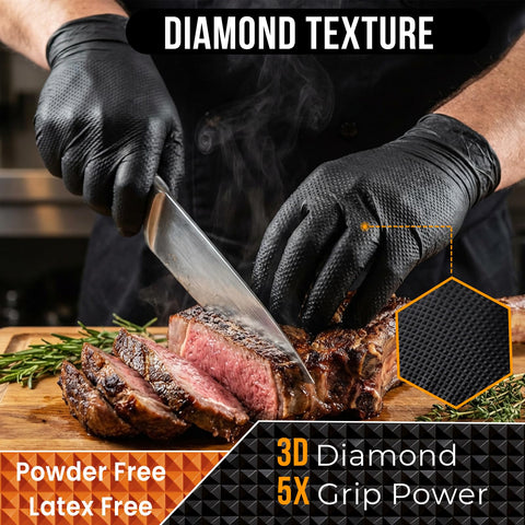 ANBOSON gloves with reinforced fingertips demonstrating puncture resistance