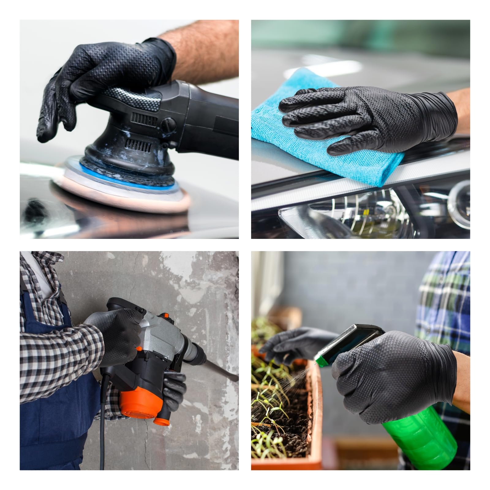 ANBOSON powder-free latex-free nitrile gloves with snug comfortable fit