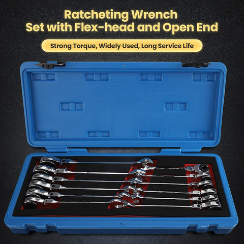 Anbull sturdy tool box keeps the wrench set organized
