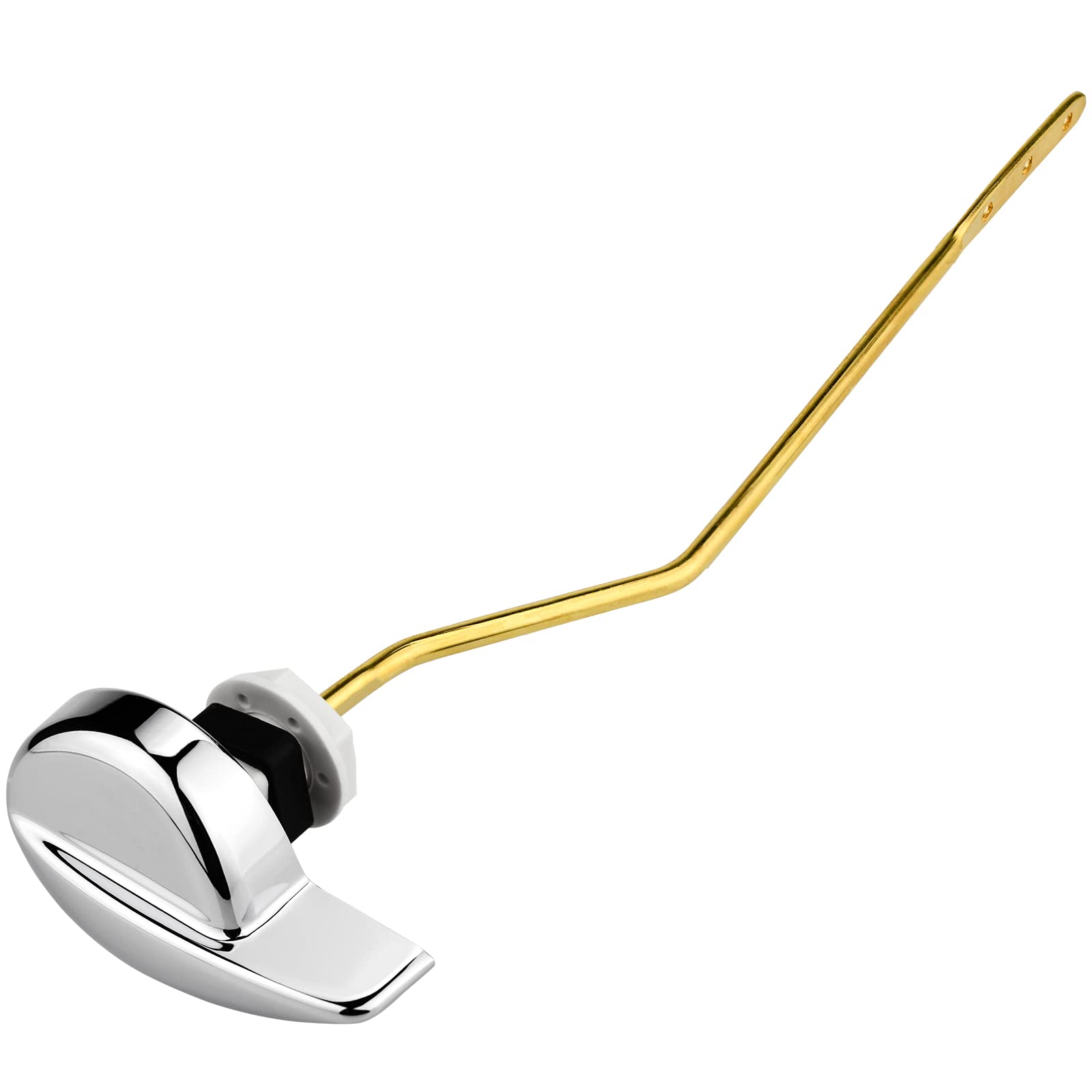 Ancable toilet handle replacement kit closeup showing durable copper and zinc alloy construction.