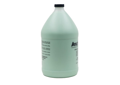 Anchorlube applied to metal during cutting to reduce friction.