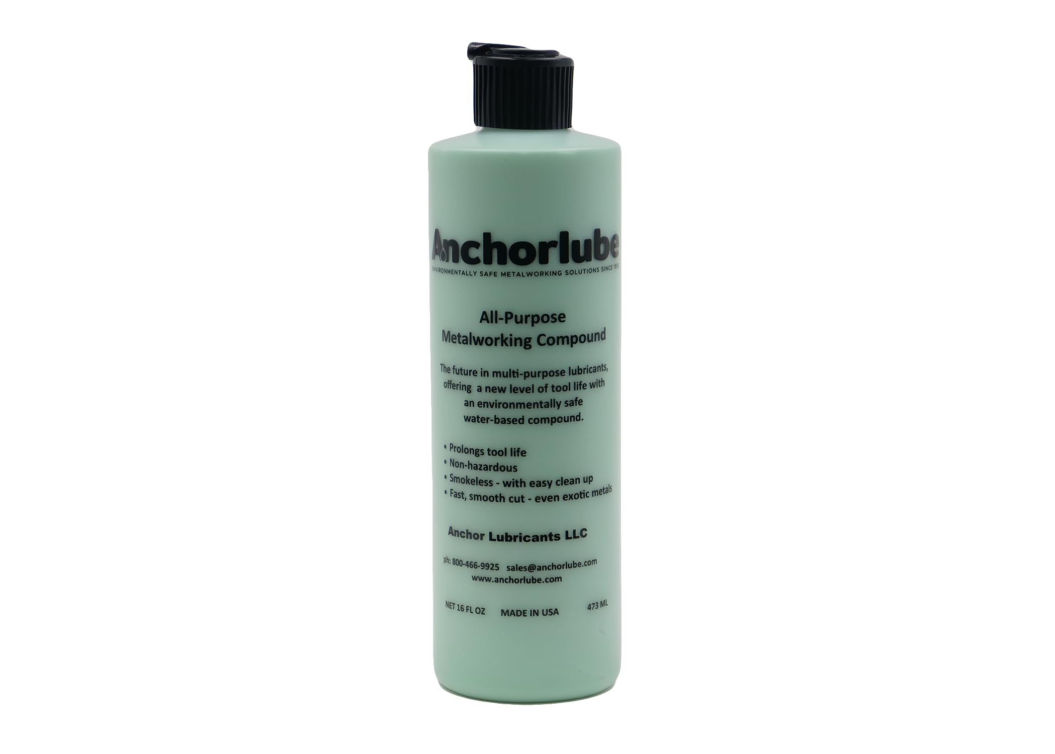 Anchorlube bottle pour shows easy application for efficient metalworking