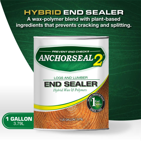 Anchorseal 2 deck end-check prevention helps preserve surface integrity outdoors