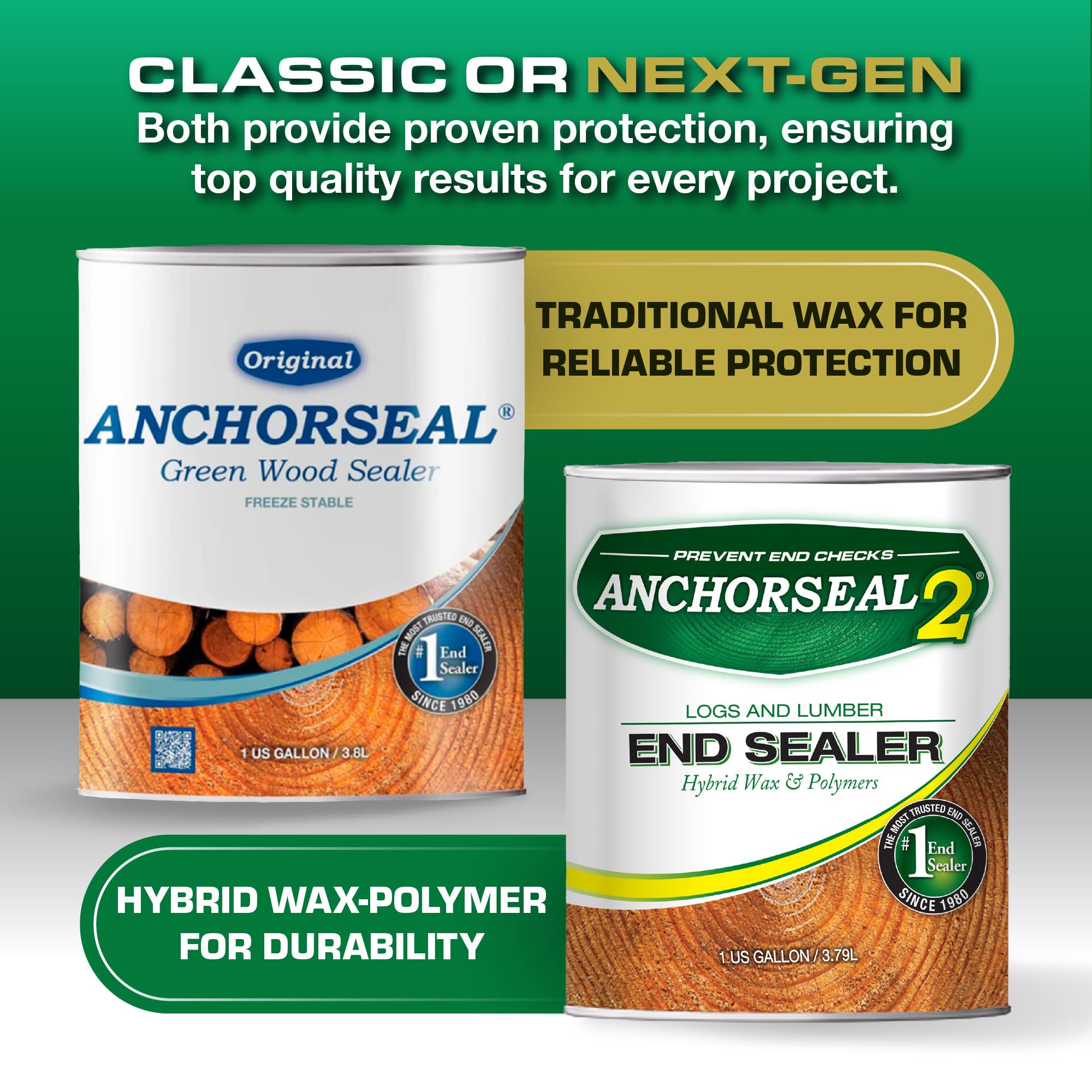 Anchorseal 2 end-grain seal closeup highlights protective film formation