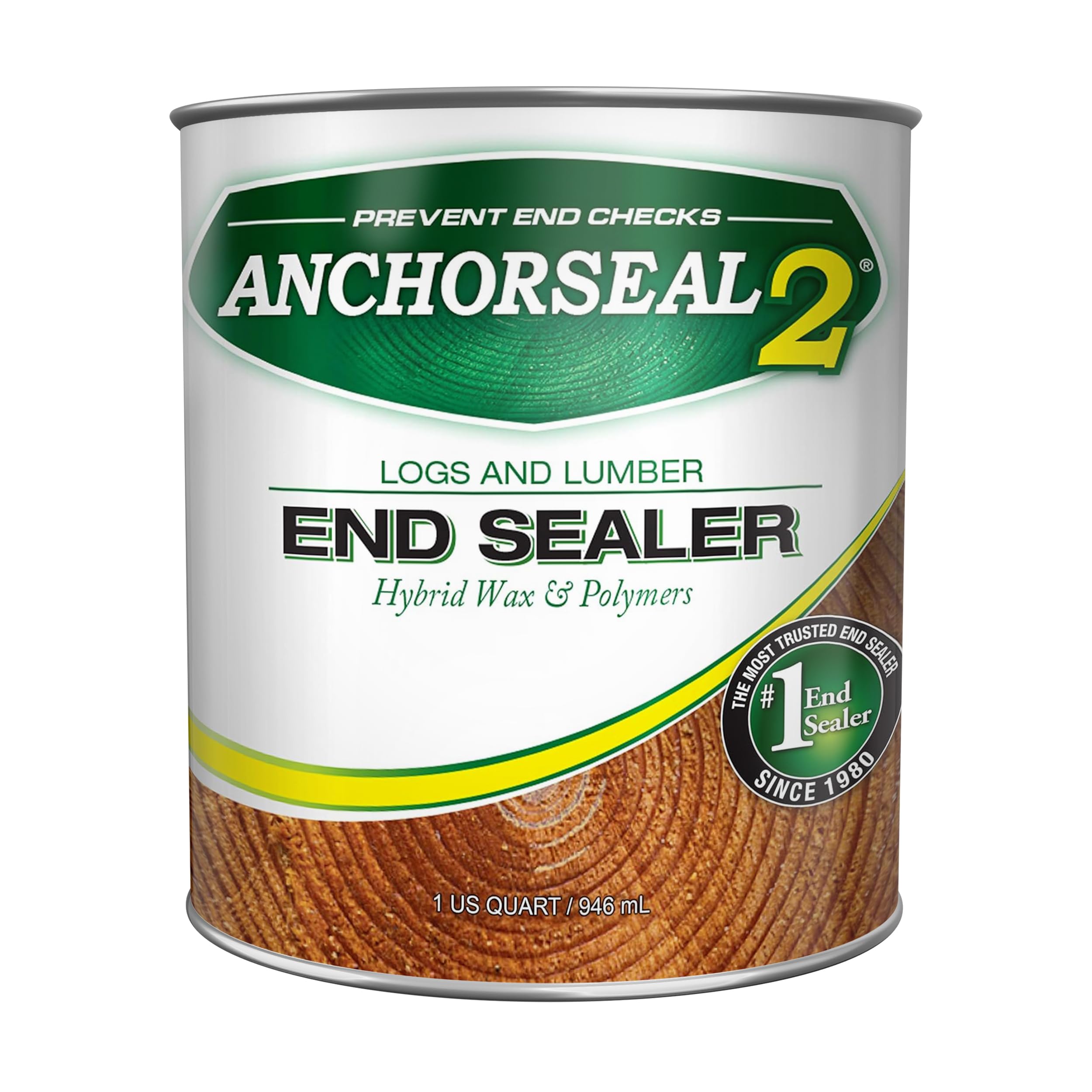 ANCHORSEAL 2 end-grain sealer bottle protecting wood ends from checks.