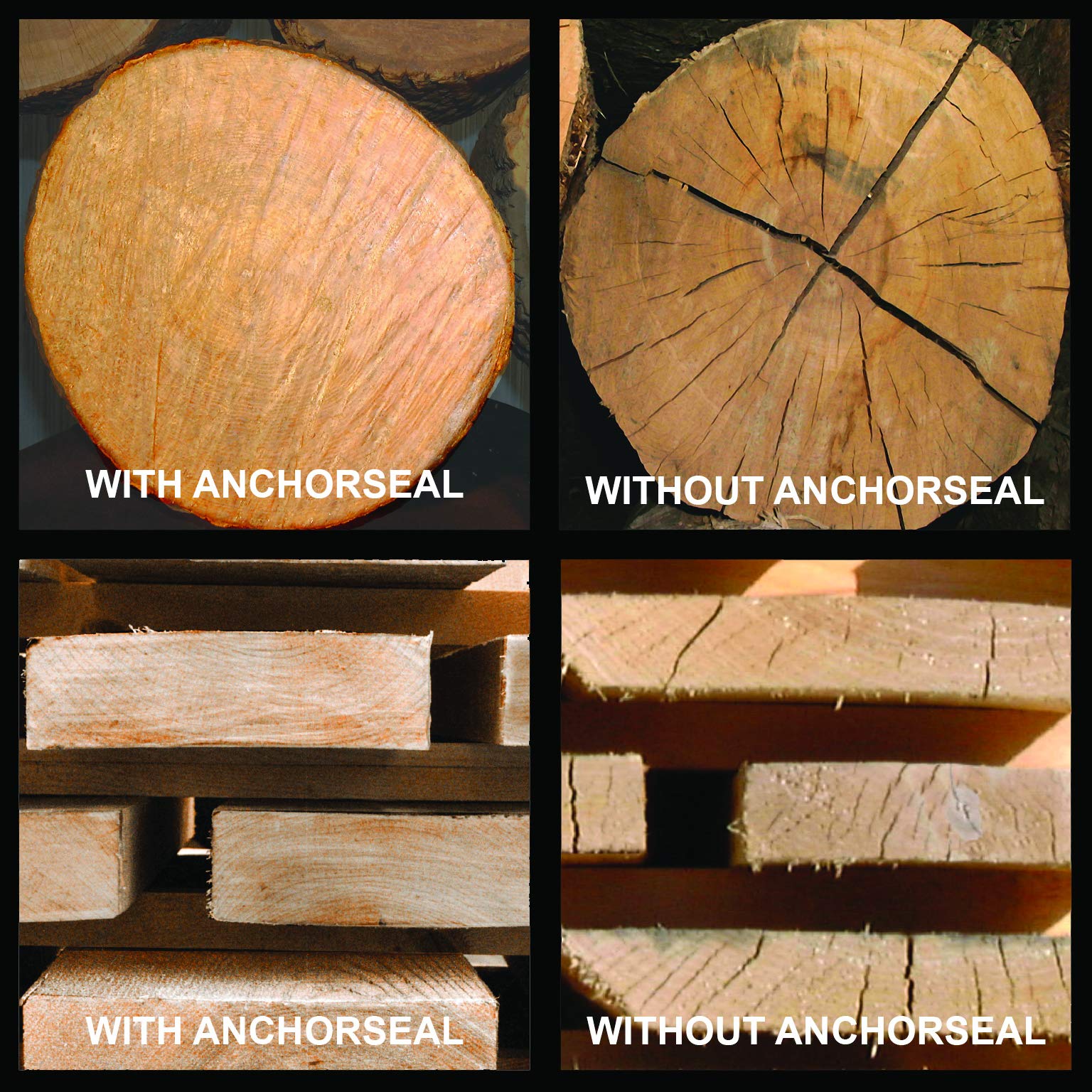 ANCHORSEAL Classic for DIY and pro sawmills preserves lumber quality