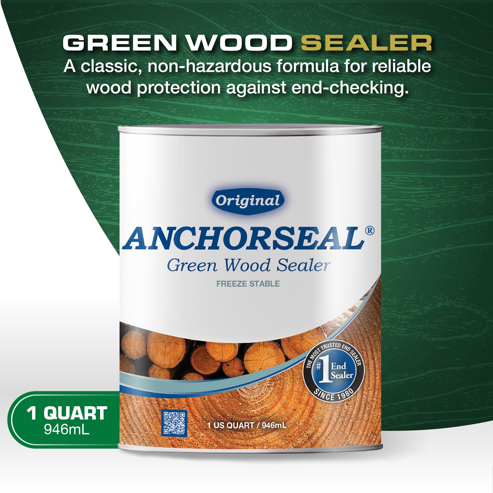 ANCHORSEAL Classic end check prevention for wood drying reduces cracking risk