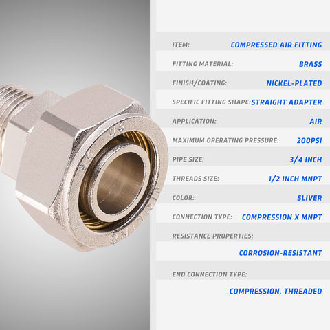 ANCIMOON brass nickel-plated fittings detail for durability.