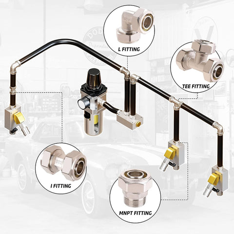 ANCIMOON double O-ring compression demonstrates leak-free connections and easy maintenance.