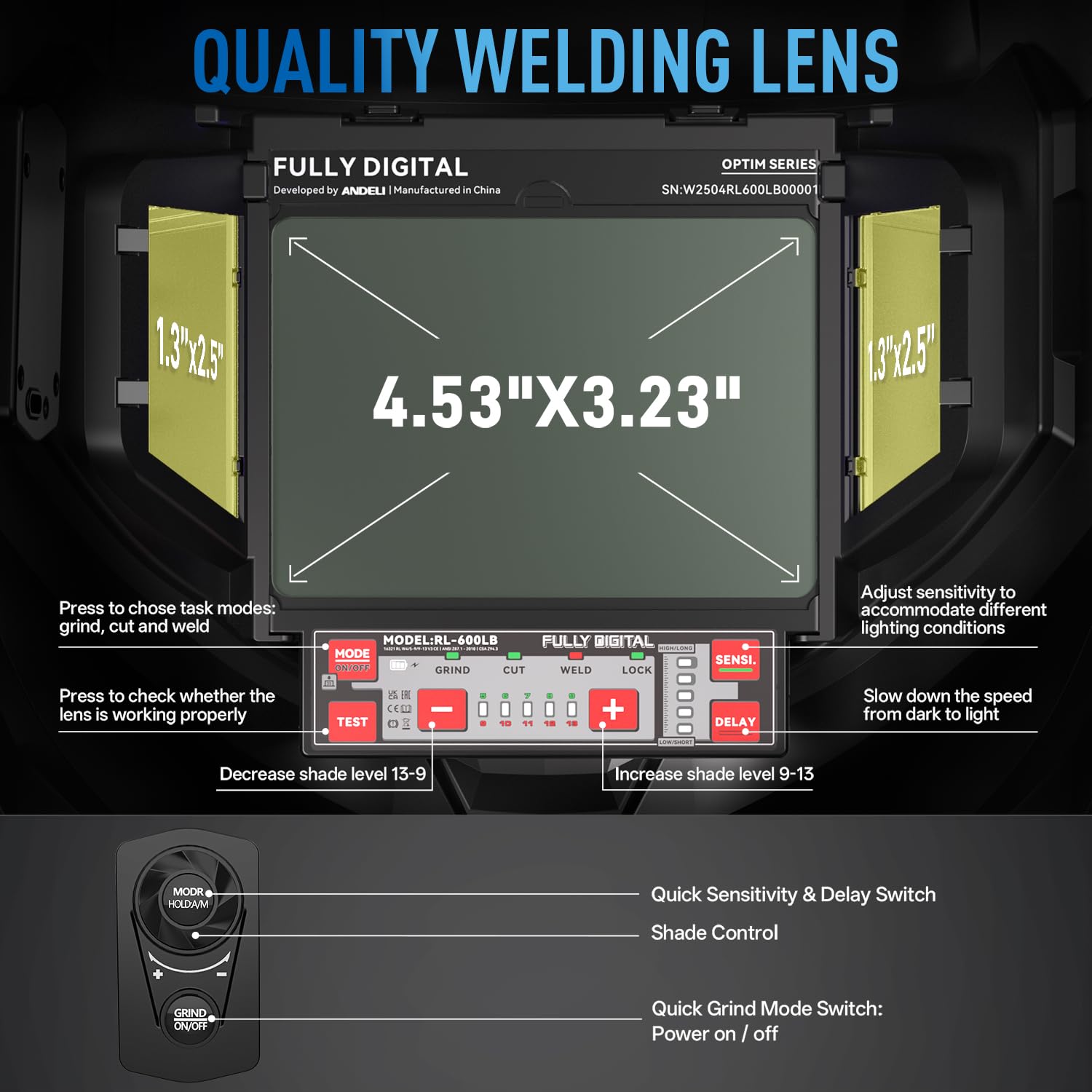 ANDELI fully digital filter provides precise arc detection and color accuracy