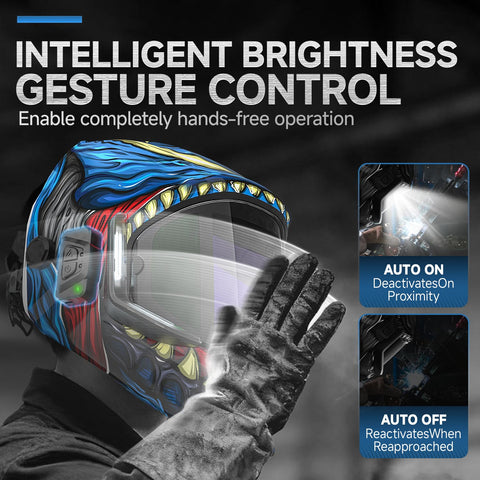 ANDELI helmet with 4 LED lights brightens dark work areas for better detail