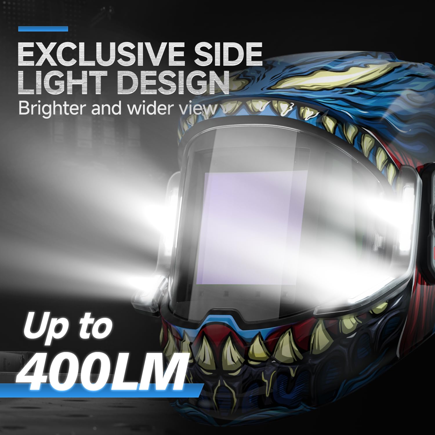 ANDELI true color welding helmet delivers natural colors for accurate arc detection