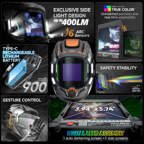 ANDELI lightweight helmet design reduces fatigue during long sessions.