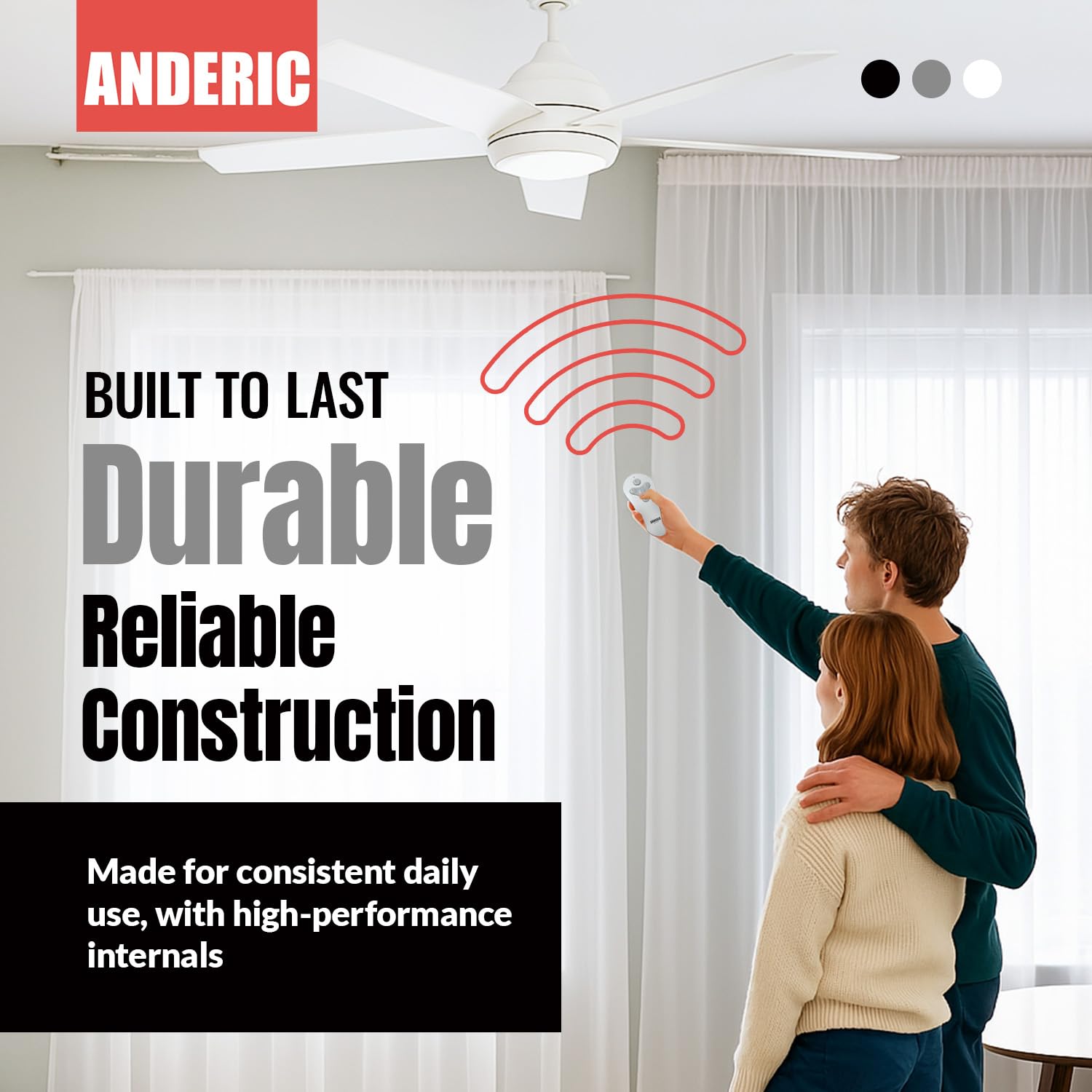Anderic RRTR214D in-use scenario on Harbor Breeze fans