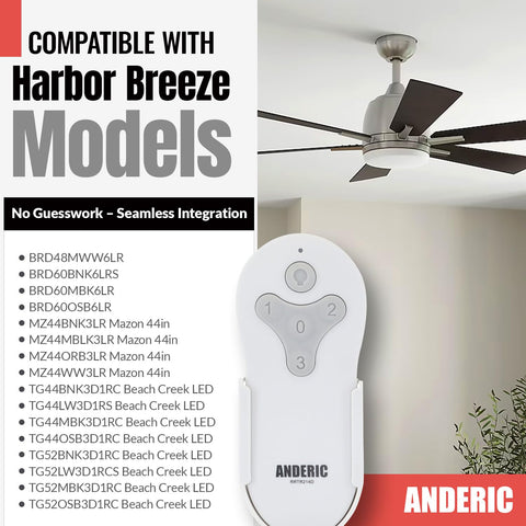 Anderic RRTR214D pairing steps guide enabling quick setup