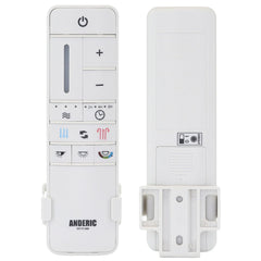 Anderic UC7225T remote front view enabling precise fan and light control