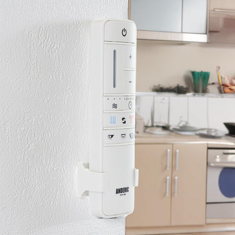 Anderic UC7225T remote installation with battery compartment ready