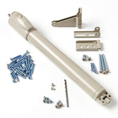 Andersen storm door closer kit in sandtone provides smooth, controlled door closing.
