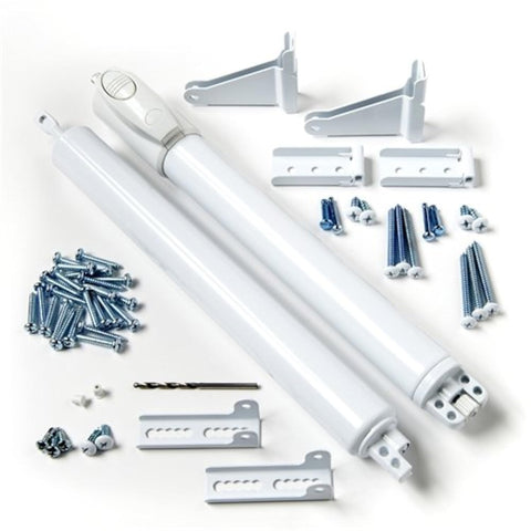 Andersen storm door closer kit in white with top and bottom closers for smooth operation