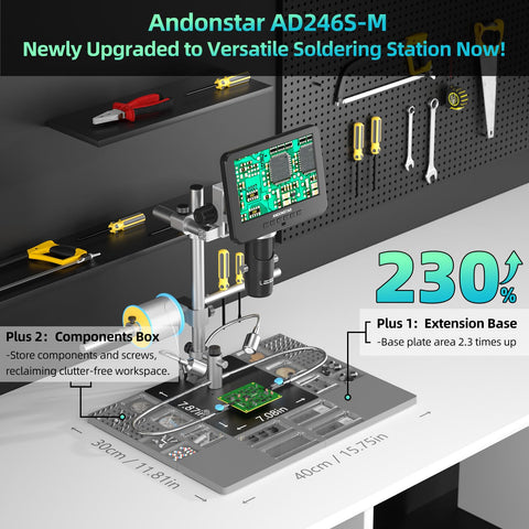 Andonstar AD246S-M Plus Lens D captures micro details on slides