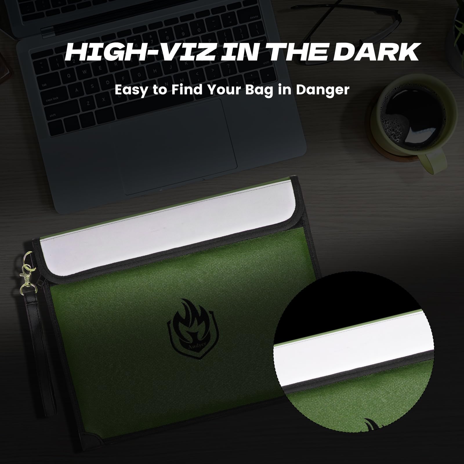 Andyer bag's soft handle offers comfortable, portable use.
