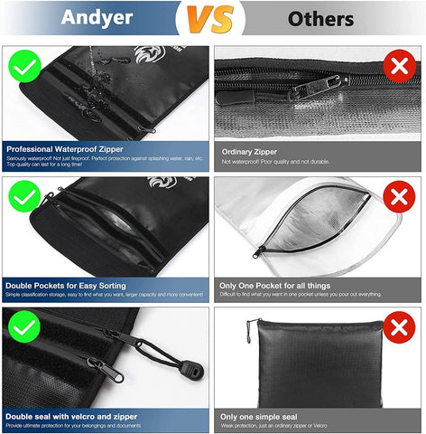 Andyer bag features night reflective strip for quick night access.