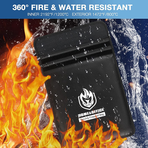 Andyer bag with waterproof zippers protecting papers from water and heat.