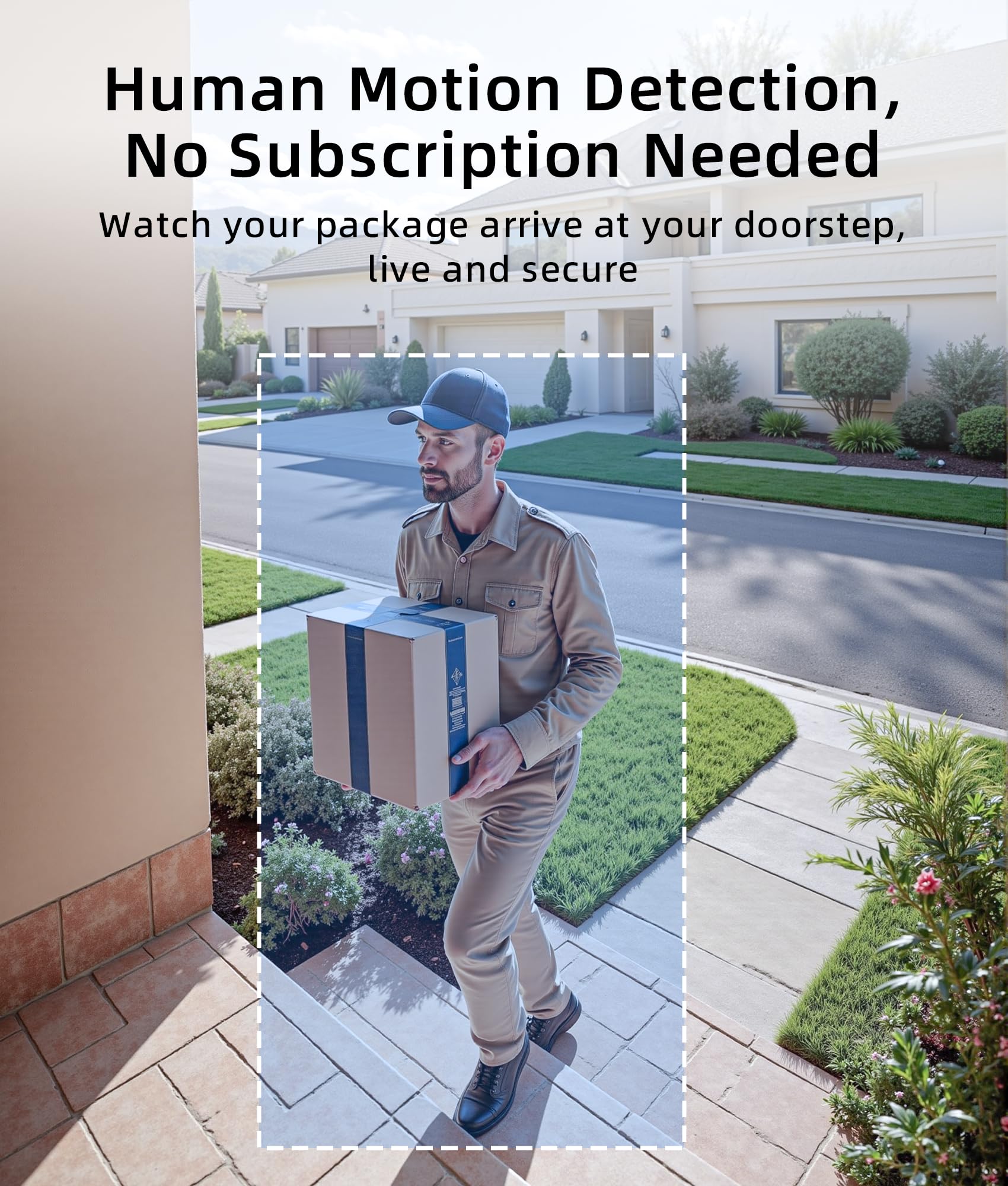 Andyssey doorbell detects human motion with reduced false alerts