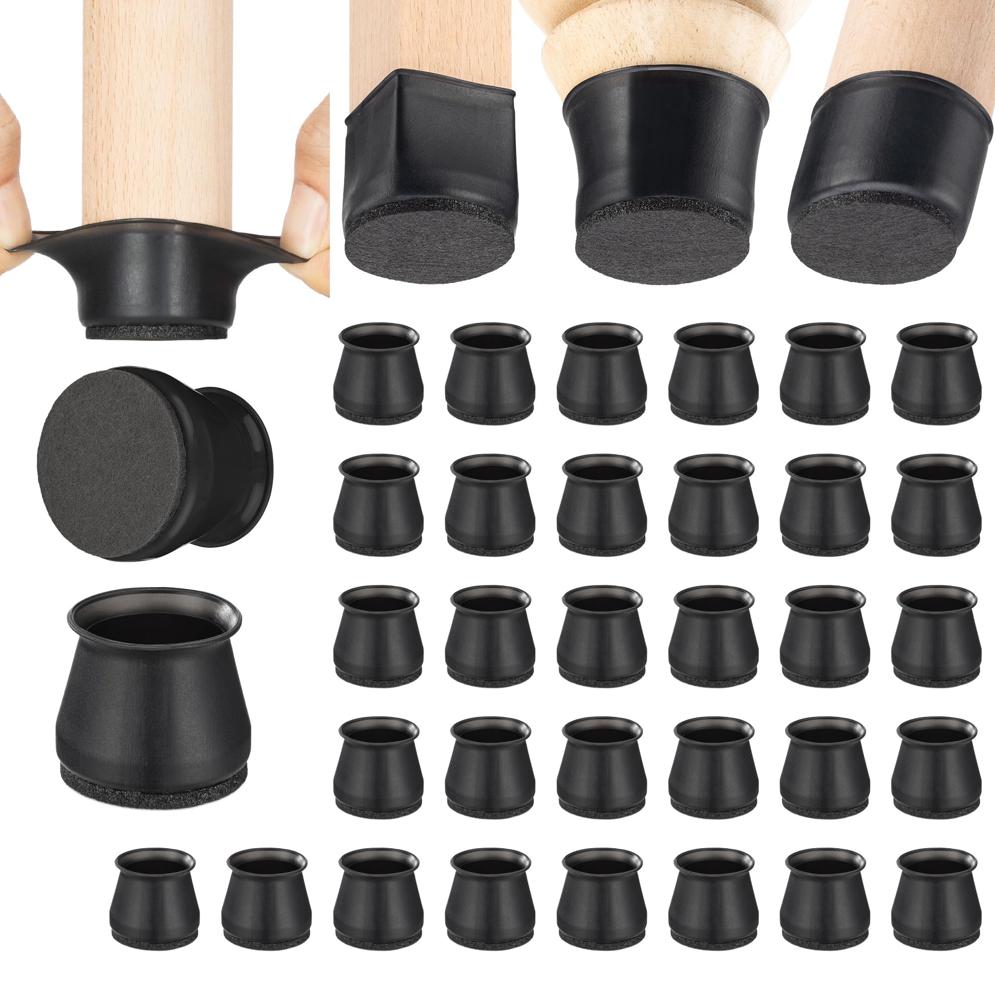 Aneaseit chair leg protectors in packaging, ready to prevent floor scratches.