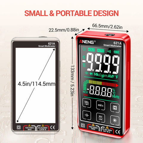 ANENG digital multimeter live wire testing for quick verification