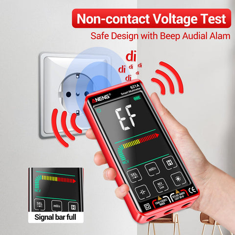 ANENG digital multimeter double fuse safety adds anti-burn protection