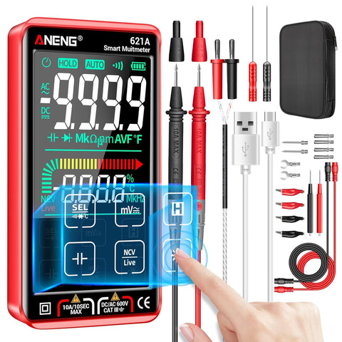 ANENG digital multimeter smart touch front view for quick field diagnostics