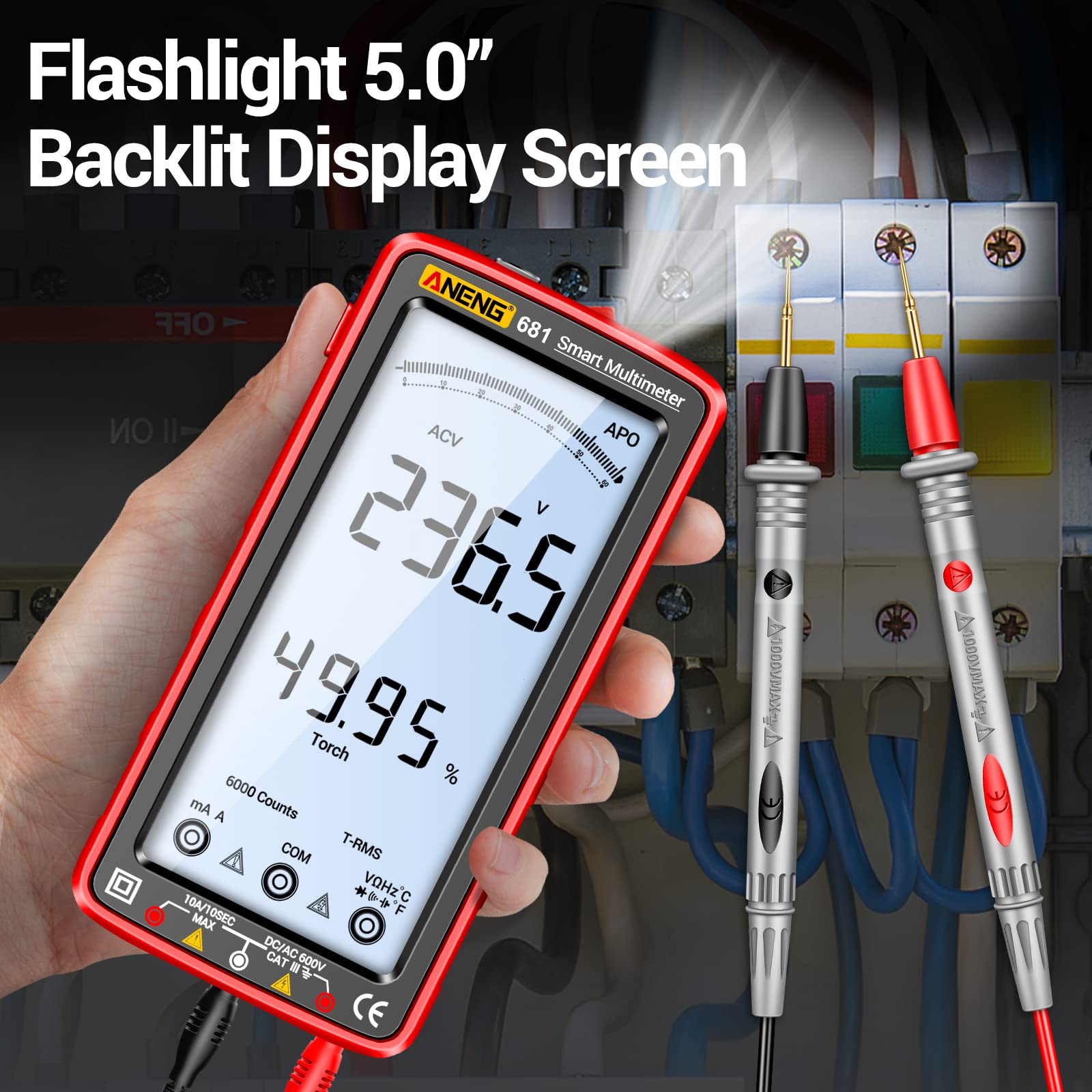 ANENG compact pocket-size meter fits in your tool belt