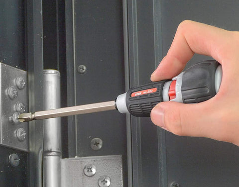 Close-up of ANEX ball grip showing ergonomic design for comfort