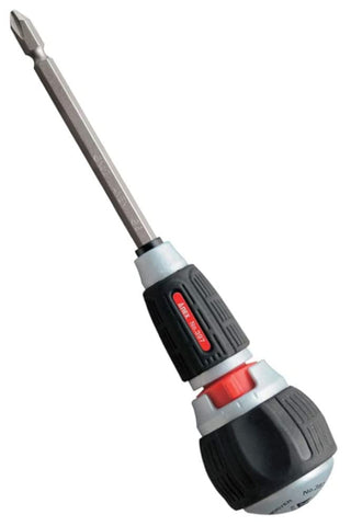 ANEX ratcheting screwdriver ball handle for precise turning and control
