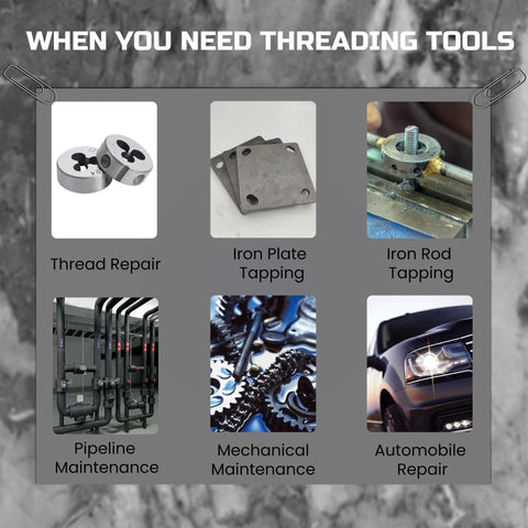Anfrere professional thread repair tools ready for rethreading tasks.