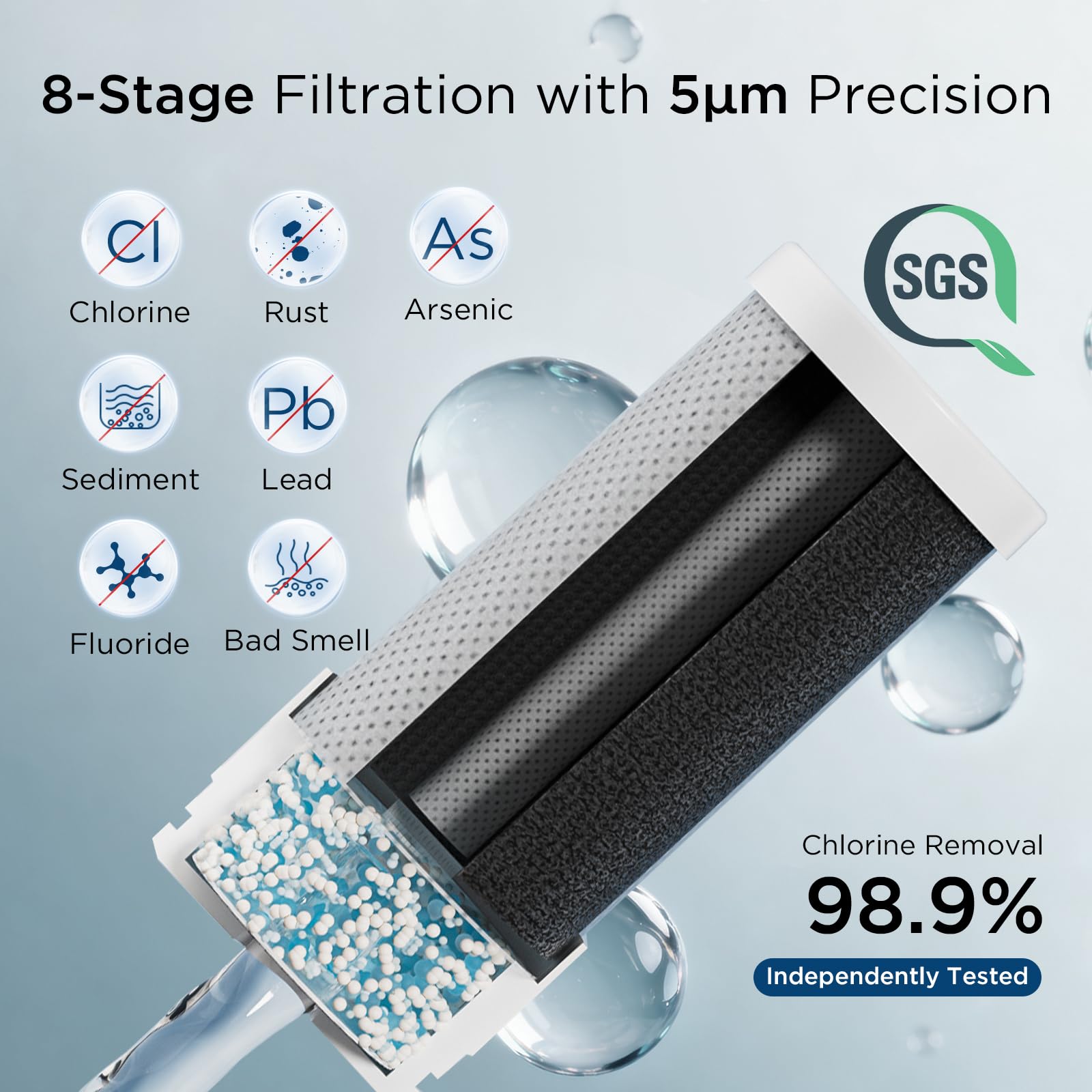 Lead-free materials ensure safer drinking water and eco-friendly design.