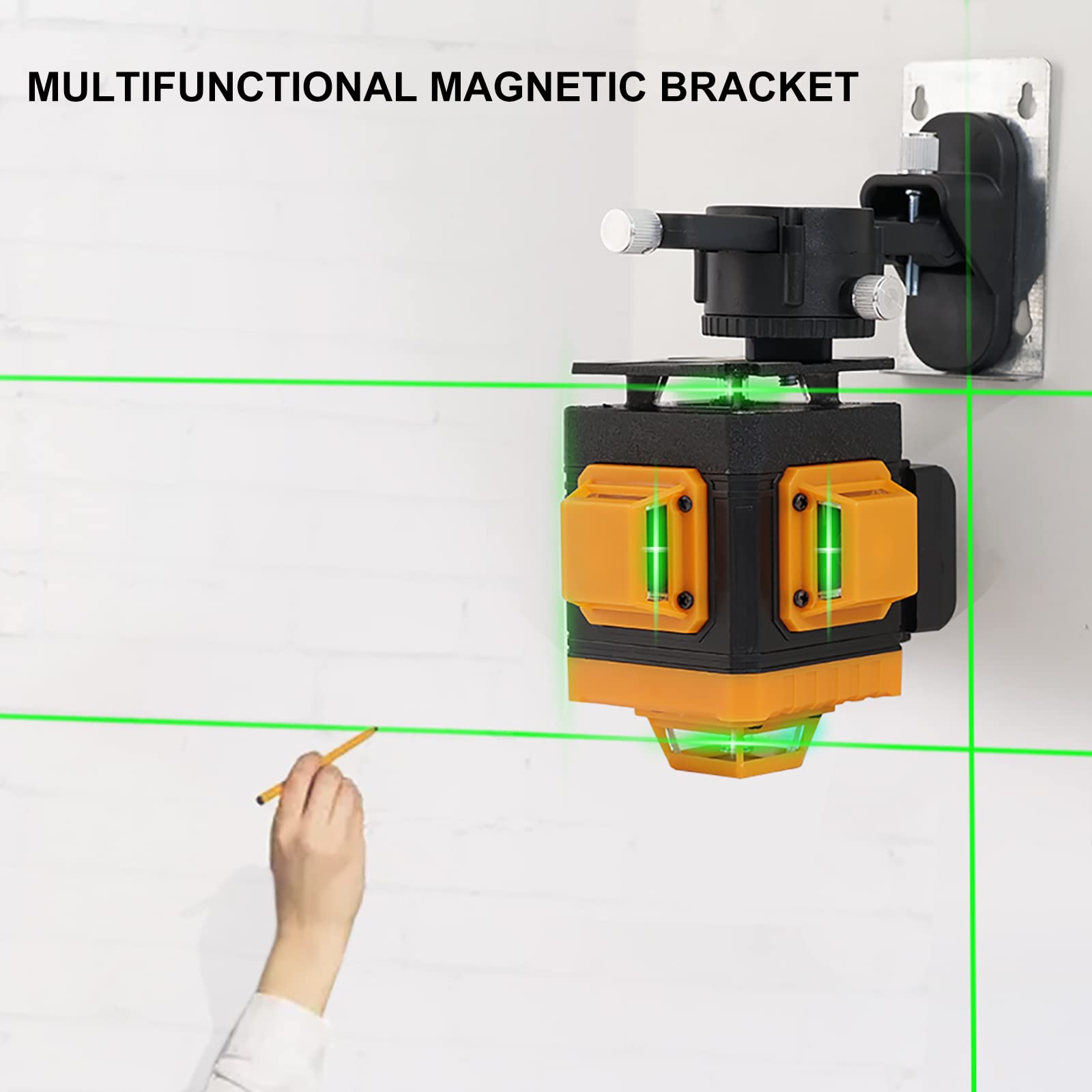 Angel Kiss 4D laser level rechargeable batteries powering long project sessions.