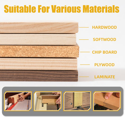 ANGELSWORD 10-inch dado set enables smooth dados, grooves, rabbets