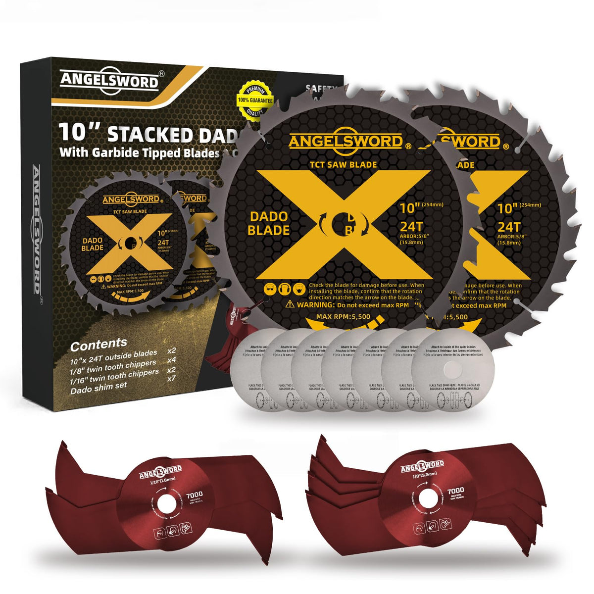 ANGELSWORD 10-inch outer blade for precise grooves in hardwood