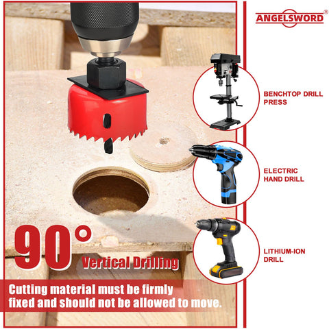 ANGELSWORD installation plate and bench drill tips for stable, accurate holes