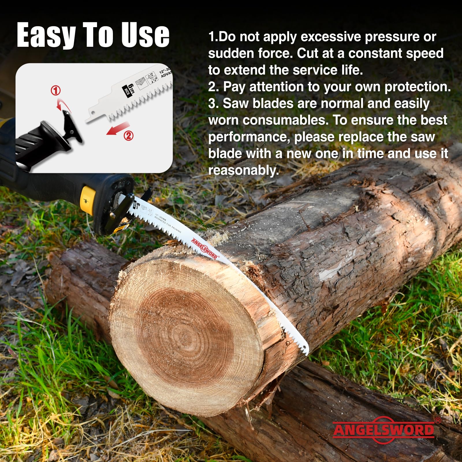 ANGELSWORD packaging-stowed blades help store blades neatly