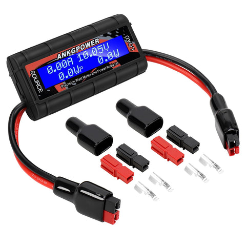 ANGK 150A watt meter with a digital LCD screen for quick real-time readings.