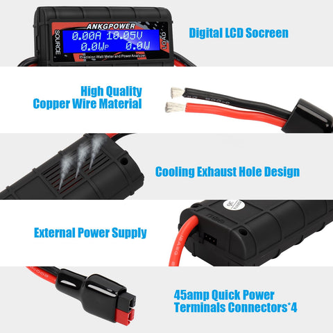 ANGK meter verifies charger operation between battery and charger.