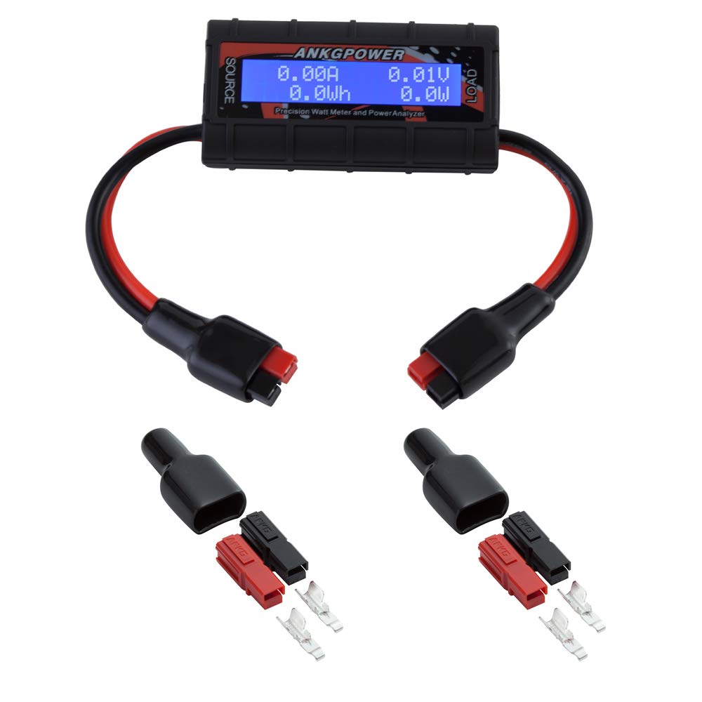 ANGK dual 45A connectors on the meter for flexible RC wiring.