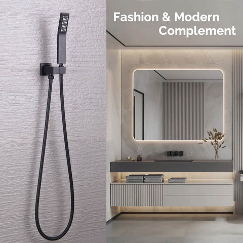 Angle Simple adjustable shower wand bracket enabling comfortable 45-degree positioning.