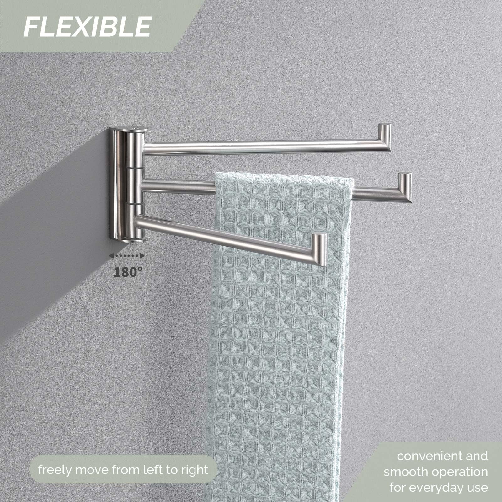 Angle Simple improves air circulation to help towels dry faster